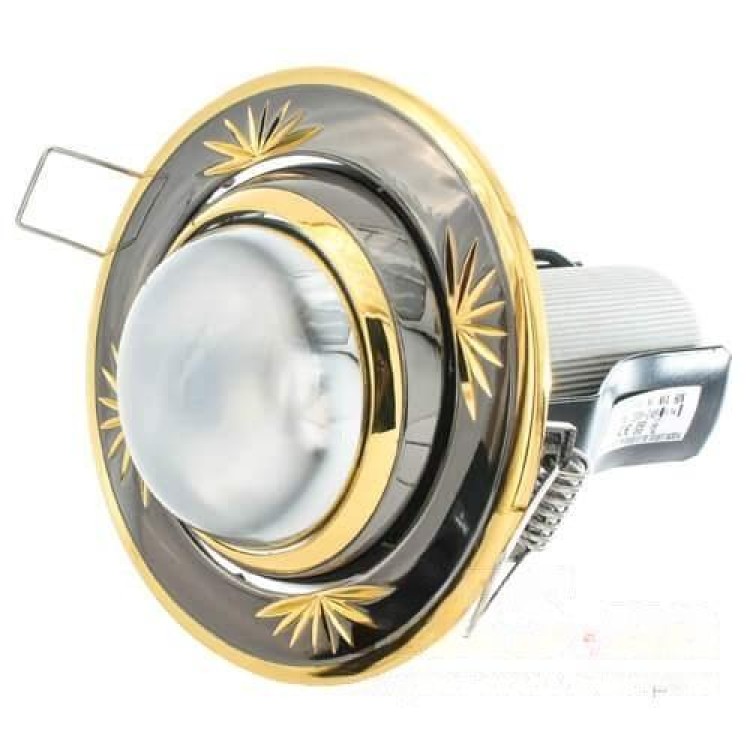 Светильник точечный под рефлекторную лампу 301A CF GU/G R50 графит/золото АскоУкрем цена 1грн - фотография 2