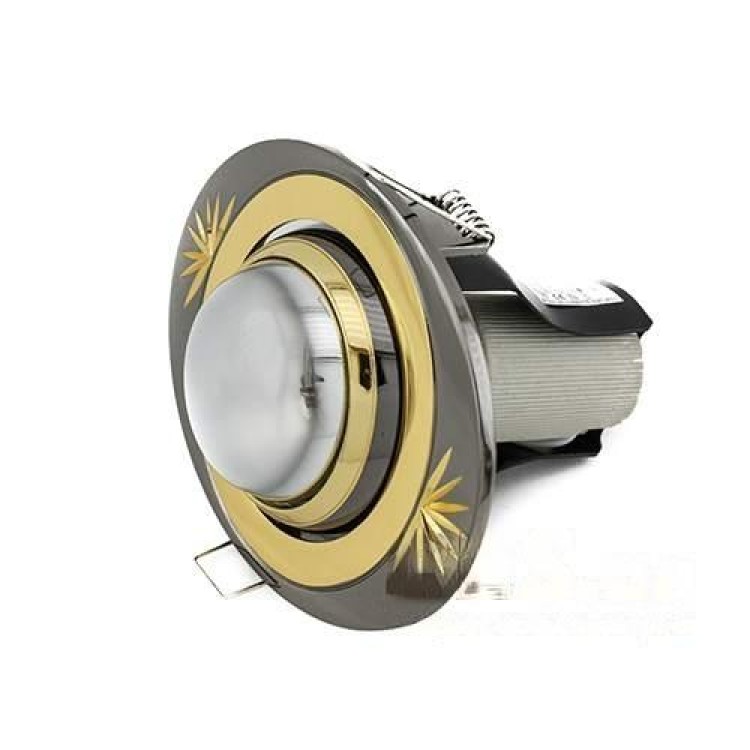 Светильник точечный 856A CF GU/G R50 графит/золото АскоУкрем цена 1грн - фотография 2
