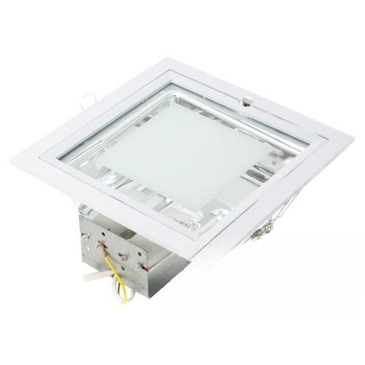 Светильник точечный DS-P008 Даун Лайт 2х26W E27 белый LUMEN цена 105грн - фотография 2