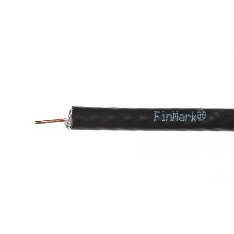 RG-6U FinMark деш. чорний (100м/б.) кабель телевізійний ціна 10грн - фотографія 2
