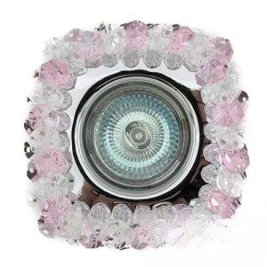 Светильник точечный S7218 CH/PI/W MR16 розово-белый АскоУкрем