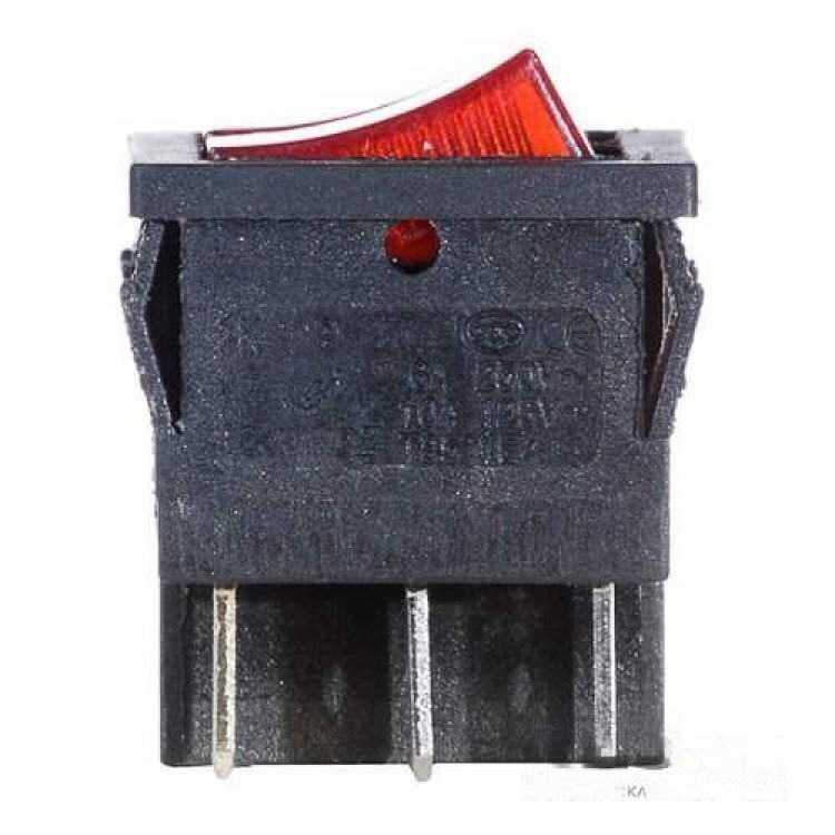 Перемикач KCD9 2-клавішний червоний з підсвіткою АскоУкрем ціна 30грн - фотографія 2