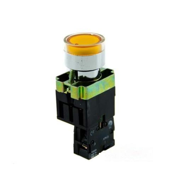 Кнопка XB2-BW3571 1NO желтая с подсветкой АскоУкрем цена 115грн - фотография 2