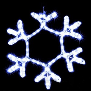 Гирлянда DELUX MOTIF Snowflake (снежинка) 0.4м синяя ІР44