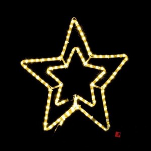 Гирлянда DELUX MOTIF Star (звезда) 0.54м желтая ІР44