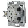 вимикач 1-клавішний без рамки сталь Asfora, EPH0100162