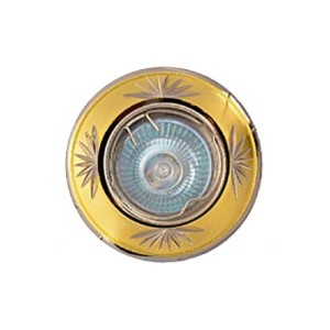 Светильник точечный 104В CF SG/N MR11 матовое золото/никель АскоУкрем