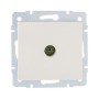 Розетка ТВ кінцева перлинно-білий перламутр RAIN Lezard 703-3088-130