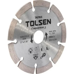 Алмазний сегментний диск Tolsen (76703) 125х22.2х10мм «Профі»