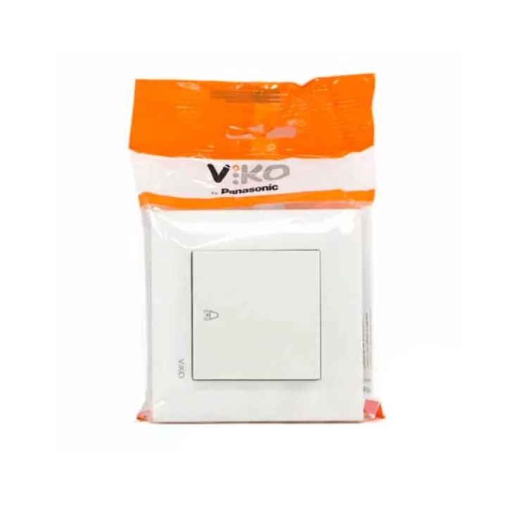 Кнопка дзвінка білий колір VIKO Meridian ціна 108грн - фотографія 2