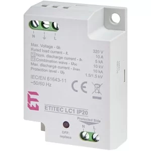 Обмежувач перенапруги ETI 002442980 ETITEC LC1 IP20