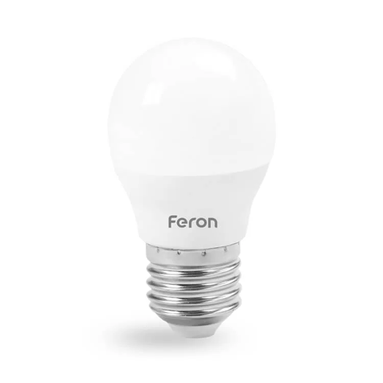 Лампа светодиодная шар G45 7W Е27 4000K LB-195 Feron