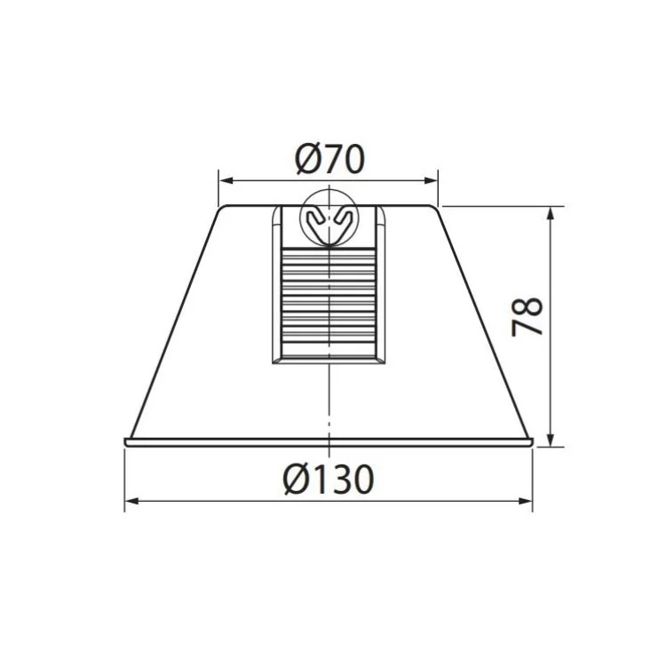 Пластиковий тримач DKC ND2114.2 з подвійним фіксатором провідника (без бетона) ціна 35грн - фотографія 2
