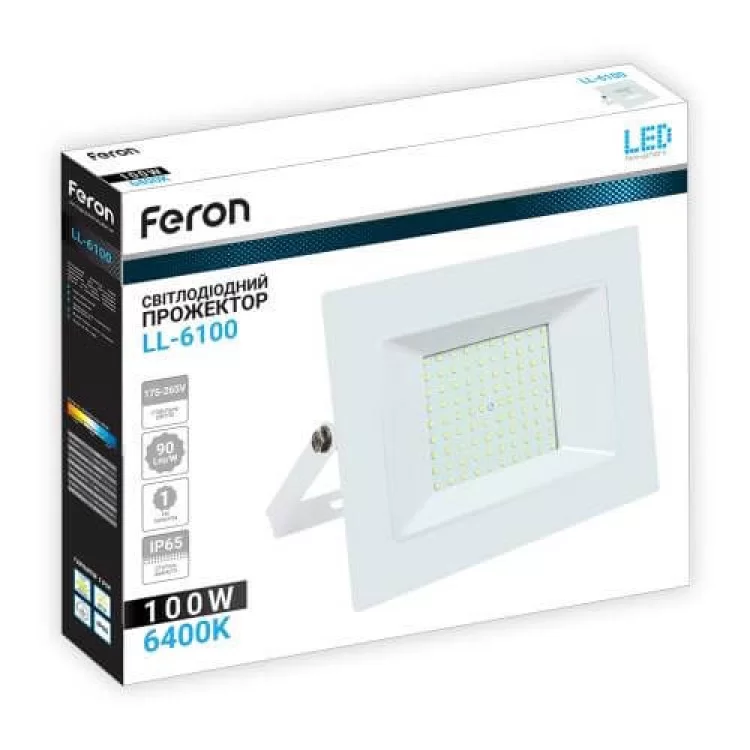 в продажу Світлодіодний прожектор Feron LL-6000 100W - фото 3