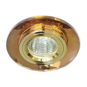 Светильник встраиваемый 8050-2 50W G5.3 коричневый-золото Feron
