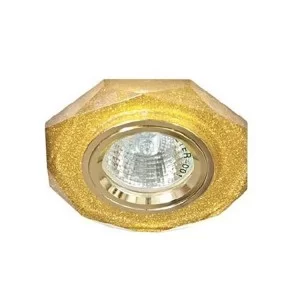 Светильник встраиваемый 8020-2 G5.3 мерцающее золото-золото Feron