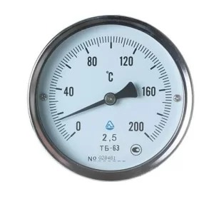 Термометр биметаллический ТБ-63-50 (0... 200)-2,5-О Стеклоприбор