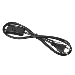 Вилка-кабель-выключателем 1,9 м черный Lemanso LMA017