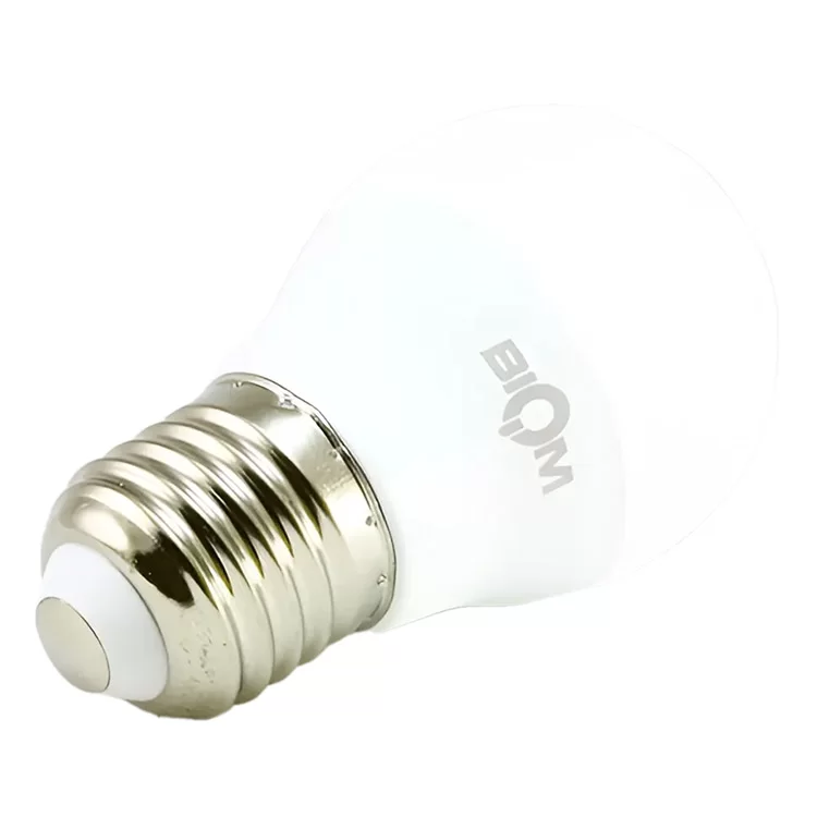 Светодиодная лампа Biom BT-563 G45 7W E27 3000К матовая (00-00001417) цена 34грн - фотография 2