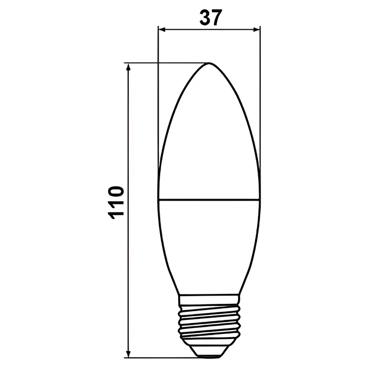 продаем Светодиодная лампа Biom BT-567 C37 7W E27 3000К матовая (00-00001425) в Украине - фото 4