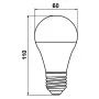 Светодиодная лампа Biom BT-509 A60 10W E27 3000К матова (00-00001429)