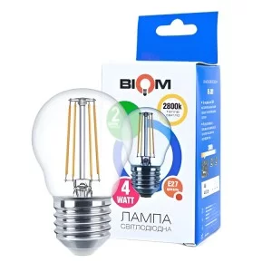 Светодиодная лампа Biom FL-301 G45 4W E27 2800K (00-00001242)