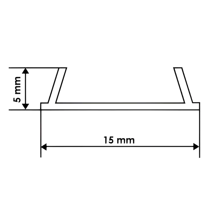 Профіль алюмінієвий BIOM ЛПФ-5 гнучкий 5х15 палка 2м (00-00014286) ціна 23грн - фотографія 2