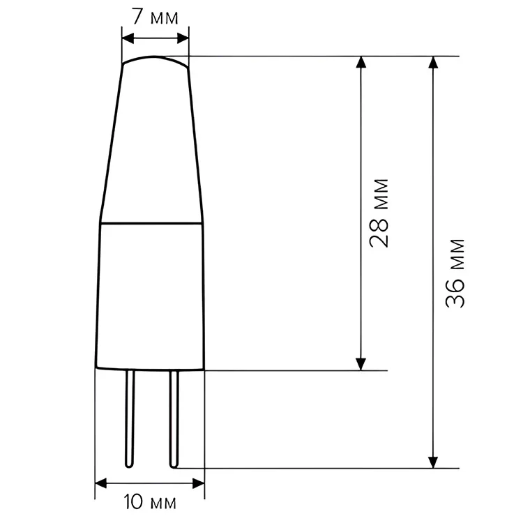 Свiтлодiодна лампа Biom G4 3.5W 1507 3000K AC220 (00-00001324) ціна 36грн - фотографія 2