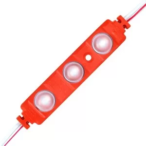 Світлодіодний модуль OEM BRT XG191 5630-3 led W 1,5W RED, 12В, IP65 червоний з лінзою напівсфера (00-00014571)