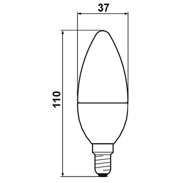 продаем Светодиодная лампа Biom BT-570 C37 7W E14 4500К матовая (00-00001428) в Украине - фото 4