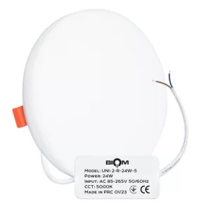 Світильник світлодіодний Biom UNI-2-R24W-5 24Вт круглий 5000К (00-00022816)