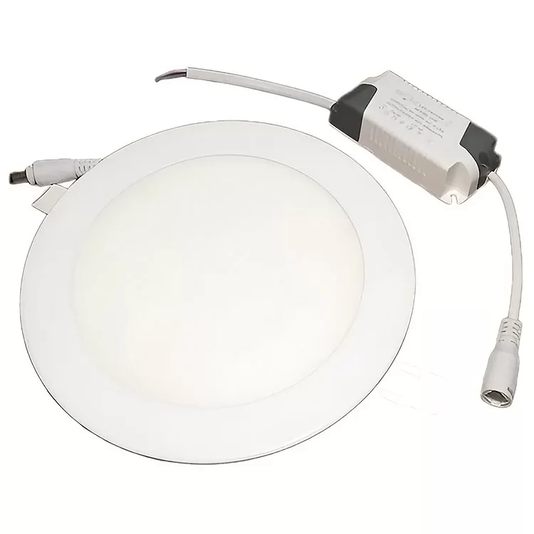 Светильник светодиодный Biom PL-R12 W 12Вт круглый белый LY-12-01 (00-00000952) цена 106грн - фотография 2