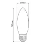 Свiтлодiодна лампа Biom FL-305 C37 4W E14 2800K (00-00001246)