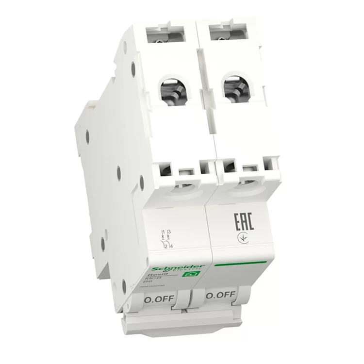 в продажу Автоматичний вимикач Schneider Electric 10A C 2P 6kA Resi9 (R9F12210) - фото 3