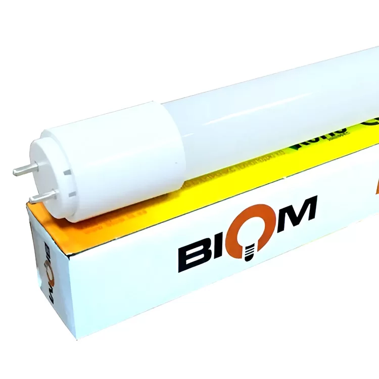 Світлодіодна лампа Biom T8-GL-600-9W NW 4200К G13 скло матове (00-00001461) ціна 62грн - фотографія 2