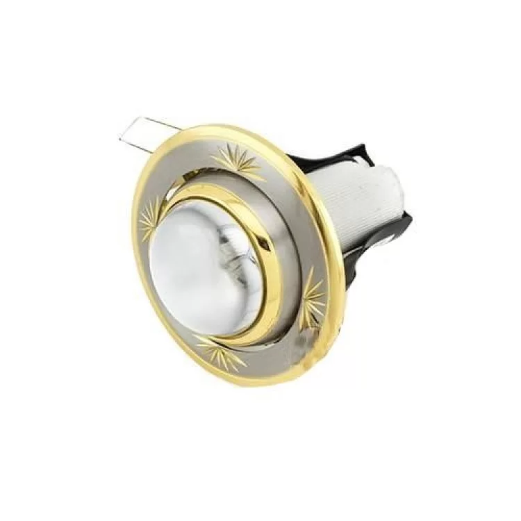 Светильник точечный 301A CF SS/G MR16 матовое серебро/золото АскоУкрем цена 1грн - фотография 2