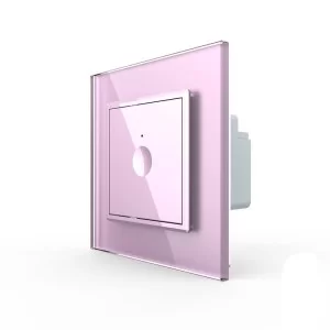 Сенсорный проходной выключатель Livolo Sense розовый (722000317)