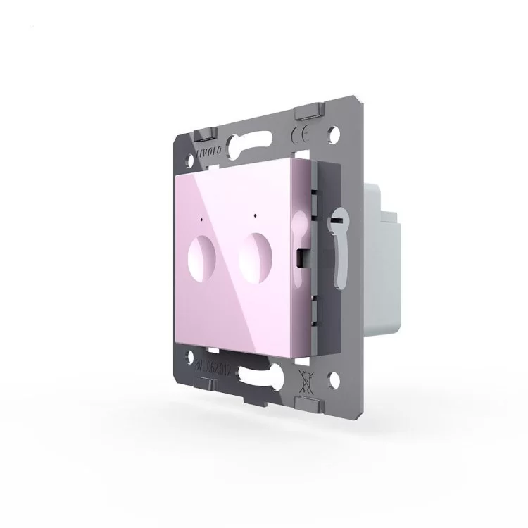 Механізм сенсорний вимикач Livolo Sense 2 канали рожевий (782000217)