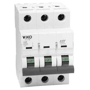 Автоматичний вимикач 4VTB-3C 25А 3п. VIKO