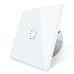 Бесшумный сенсорный выключатель Livolo Silent белый стекло (VL-C701Q-11)