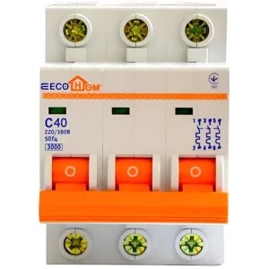 Автоматический выключатель ECO 3р 40А EcoHome