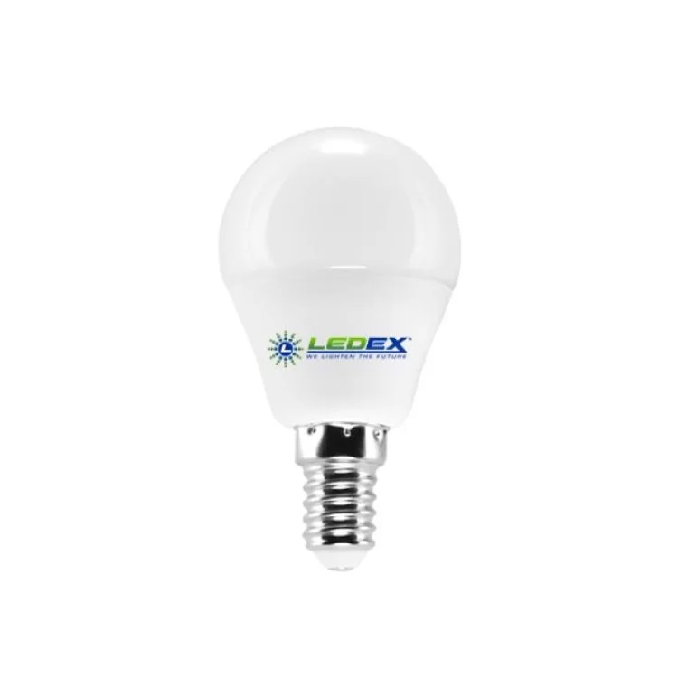 LED лампа 6Вт LedEX 3000К шар, Е14