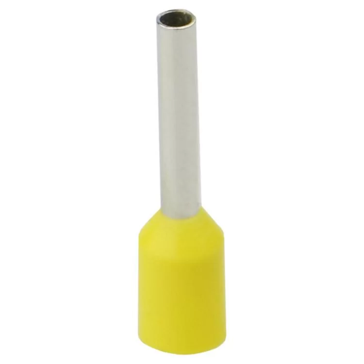 Кабельний наконечник трубчатий ізольований НТ1,0-10 жовтий АскоУкрем ціна 34грн - фотографія 2