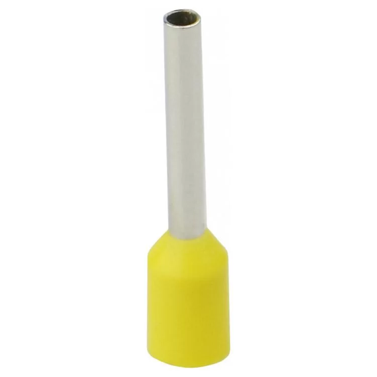 Кабельний наконечник трубчатий ізольований НТ1,0-12 жовтий АскоУкрем ціна 41грн - фотографія 2