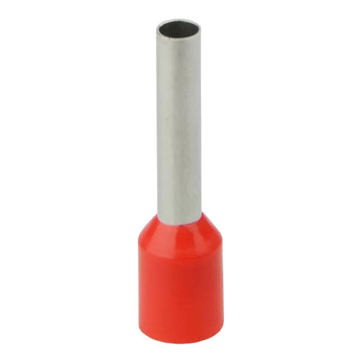 Кабельний наконечник трубчатий ізольований НТ1,5-10 червоний АскоУкрем ціна 42грн - фотографія 2