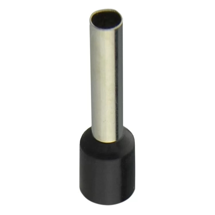 Кабельний наконечник трубчатий ізольований НТ6,0-12 чорний АскоУкрем (A0060010007) ціна 78грн - фотографія 2