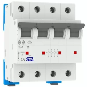 Чотирьохполюсний автомат SEZ 64 C 32А 4P (PR64C32А)