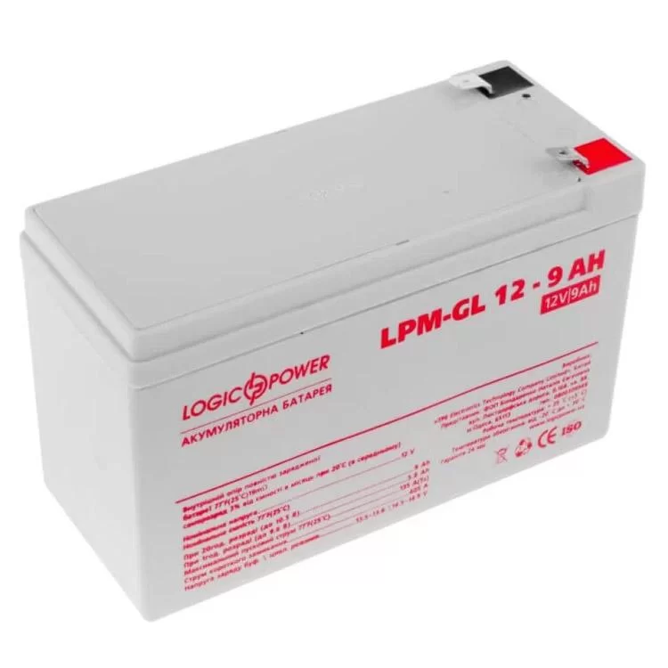 Акумулятор LogicPower LPM-GL 12-9 AH 12В ціна 888грн - фотографія 2