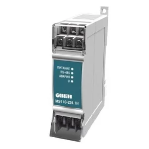 Модуль ввода параметров сети (вольтметр 40-400В изм.тока) с интерфейсом RS-485 МЭ110-224.1 Н ОВЕН