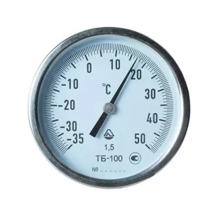 Термометр биметаллический ТБ-100-100 (-35... 50)-1.5-О Стеклоприбор